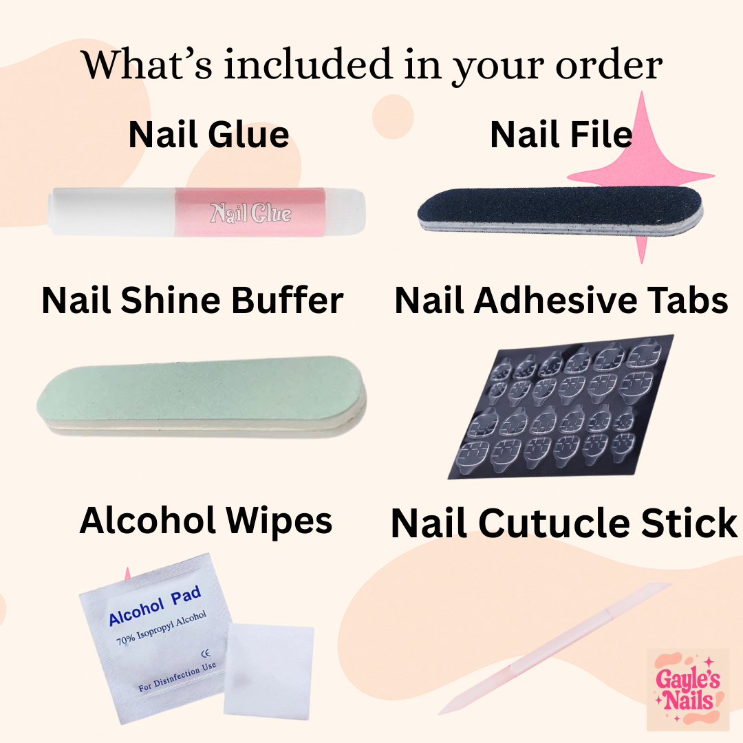 Christmas Tree Press-On Nail Set – Nude Base with Green Glitter Trees, Gold Star Charms & Ornaments